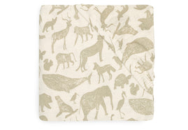 Drap-housse Jersey 40/50x80/90cm Animals - Olive Green