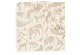 Drap-housse Jersey 40/50x80/90cm Animals - Nougat