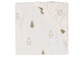 Drap-housse Jersey 40/50x80/90cm Happy Miffy - Olive Green