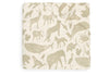 Spannbettlaken Jersey 60x120cm Animals - Olive Green