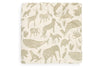 Hoeslaken Jersey 70x140/75x150cm Animals - Olive Green