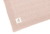 Couverture Berceau 75x100cm Grain knit - Wild Rose