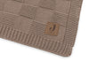 Blanket Cradle 75x100cm Box Knit - Milky Coffee - GOTS
