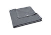 Decke Kinderbett 100x150cm Pointelle - Storm Grey - GOTS