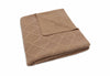 Blanket Cot 100x150cm Check Knit - Biscuit