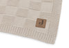 Decke Kinderbett 100x150cm Box Knit - Warm Sand - GOTS