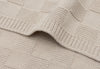 Decke Kinderbett 100x150cm Box Knit - Warm Sand - GOTS