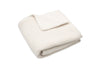 Blanket Cradle 75x100cm Basic Knit - Ivory/Coral Fleece