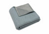 Blanket Cradle 75x100cm Cosy Knit - Sea Green/Velvet