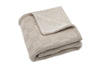 Blanket Cradle 75x100cm Box Knit Wamr Sand/Velvet - GOTS