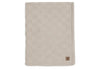 Blanket Cradle 75x100cm Box Knit Wamr Sand/Velvet - GOTS