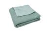 Decke Kinderbett 100x150cm Basic Knit - Forest Green/Fleece