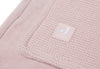 Deken Ledikant 100x150cm Basic Knit - Pale Pink/Fleece