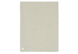 Deken Ledikant 100x150cm Grain Knit - Olive Green/Velvet