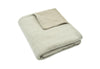 Blanket Cot 100x150cm Grain Knit - Olive Green/Velvet