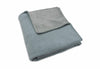 Deken Ledikant 100x150cm Cosy Knit - Sea Green/Velvet