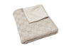 Deken Ledikant 100x150cm Box Knit - Warm Sand/Velvet - GOTS
