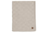 Deken Ledikant 100x150cm Box Knit - Warm Sand/Velvet - GOTS