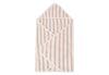 Cape de Bain 75x75cm Stripe Terry - Wild Rose - GOTS