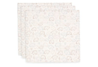 Lange gaze de coton small 70x70cm - Elephant Tales - 3 Unités