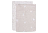 Washandje Hydrofiel Dotted & Rabbit - Nougat - GOTS - 2 Stuks