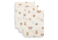 Washcloth Muslin 15x20cm - Jollies - 3 Pack