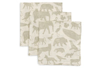 Mouth Cloth Muslin 31x31cm - Animals - 3 Pack