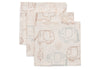 Mouth Cloth Muslin 31x31cm - Elephant Tales - 3 Pack