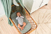 Fitted Sheet Jersey 40/50x80/90cm Snake - Ash Green