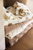 Baby Sleeping Bag with Removable Sleeves Round 60cm Velvet - Milky Coffee