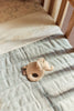 Deken Wieg 75x100cm Velvet Rib - Sea Green