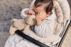 Footmuff buggy/stroller Embossed - Sand