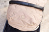 Footmuff buggy/stroller Embossed - Milky Coffee