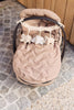 Footmuff group 0+ 3/5 points Embossed - Milky Coffee