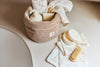 Changing Table Basket Cloudy Rib - Milky Coffee
