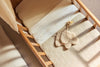 Decke Wiege 75x100cm Box Knit - Warm Sand - GOTS