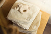 Couverture Lit Bébé 100x150cm Basic Jersey/Sherpa - Warm Sand