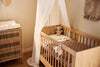 Blanket Cot 100x150cm Box Knit - Milky Coffee/Velvet - GOTS