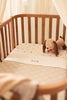Decke Kinderbett 100x150cm Box Knit - Warm Sand - GOTS