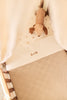 Blanket Cradle 75x100cm Box Knit Wamr Sand/Velvet - GOTS