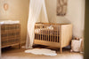 Blanket Cradle 75x100cm Box Knit - Milky Coffee/Velvet - GOTS