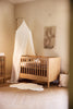 Blanket Cot 100x150cm Box Knit - Milky Coffee/Velvet - GOTS