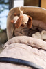 Footmuff buggy/stroller Embossed - Milky Coffee