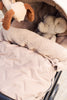 Footmuff buggy/stroller Embossed - Milky Coffee