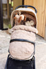 Footmuff buggy/stroller Embossed - Milky Coffee