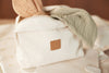 Changing Pad With Storage Pockets - Twill Natural