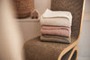Deken Ledikant 100x150cm Grain Knit - Oatmeal/Velvet