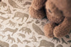 Spannbettlaken Jersey 60x120cm Animals - Olive Green