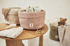 Changing Table Basket Grain Knit - Wild Rose