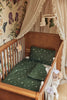 Housse de couette et taie 100x135/140cm Stargaze Leaf Green
